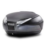 Top Case SHAD SH48 Carbon + Dosseret — Top Case Moto 48L Carbone avec Dosseret - LE PRATIQUE DU MOTARD