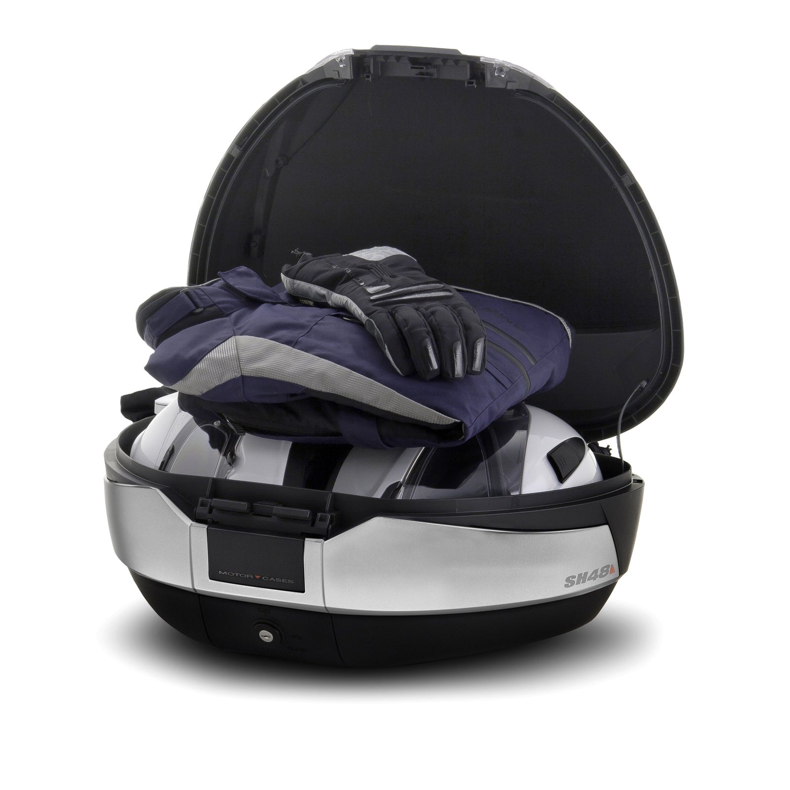 Top Case SHAD SH48 Titanium Carbon + Dosseret — Top Case Moto 48L Premium - LE PRATIQUE DU MOTARD