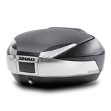 Top Case SHAD SH48 Titanium Carbon + Dosseret — Top Case Moto 48L Premium - LE PRATIQUE DU MOTARD