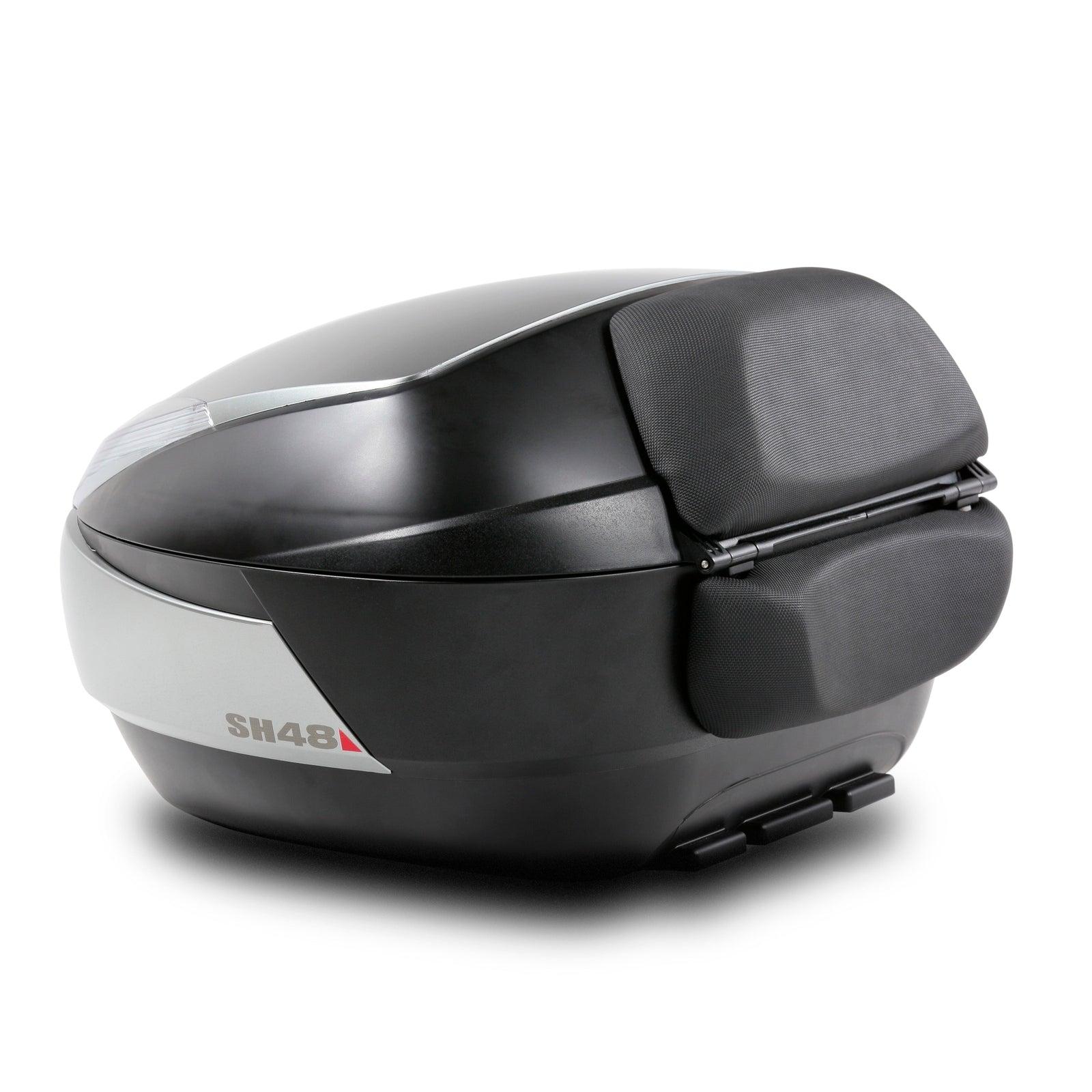 Top Case SHAD SH48 Titanium Carbon + Dosseret — Top Case Moto 48L Premium - LE PRATIQUE DU MOTARD