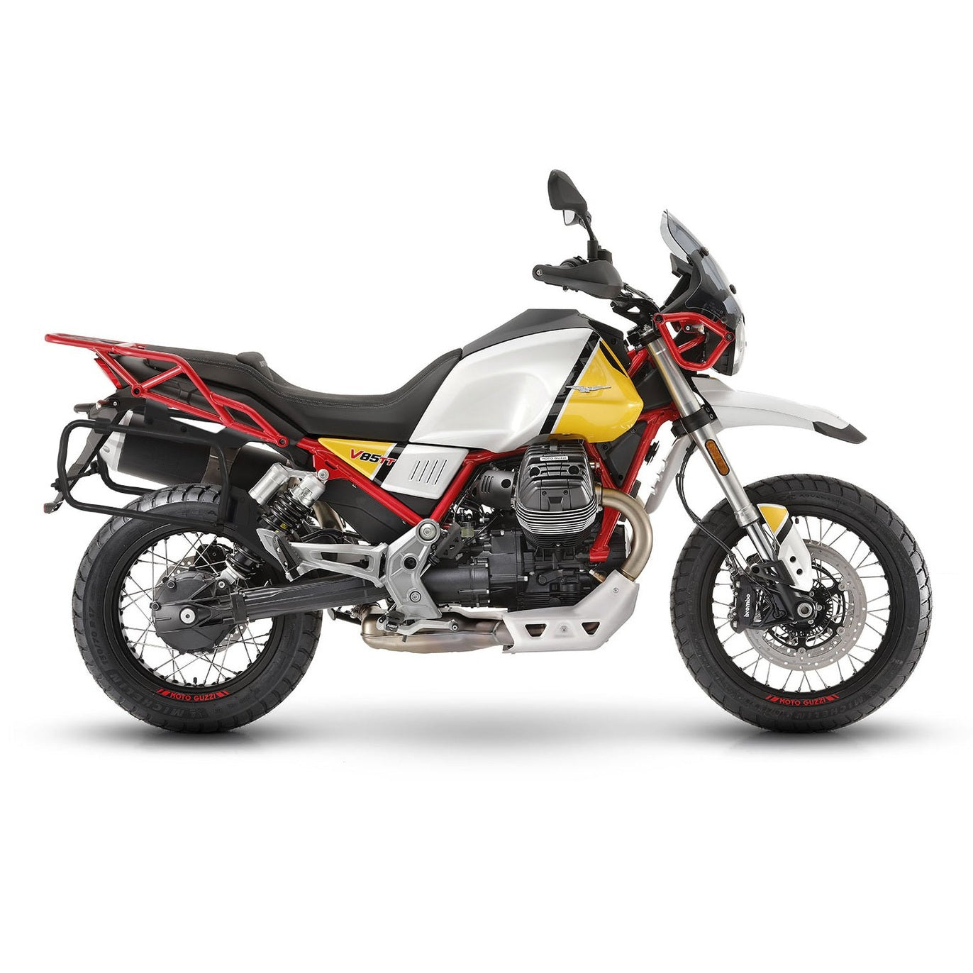 4P System Fixation Latérale Moto Guzzi V85tt - LE PRATIQUE DU MOTARD