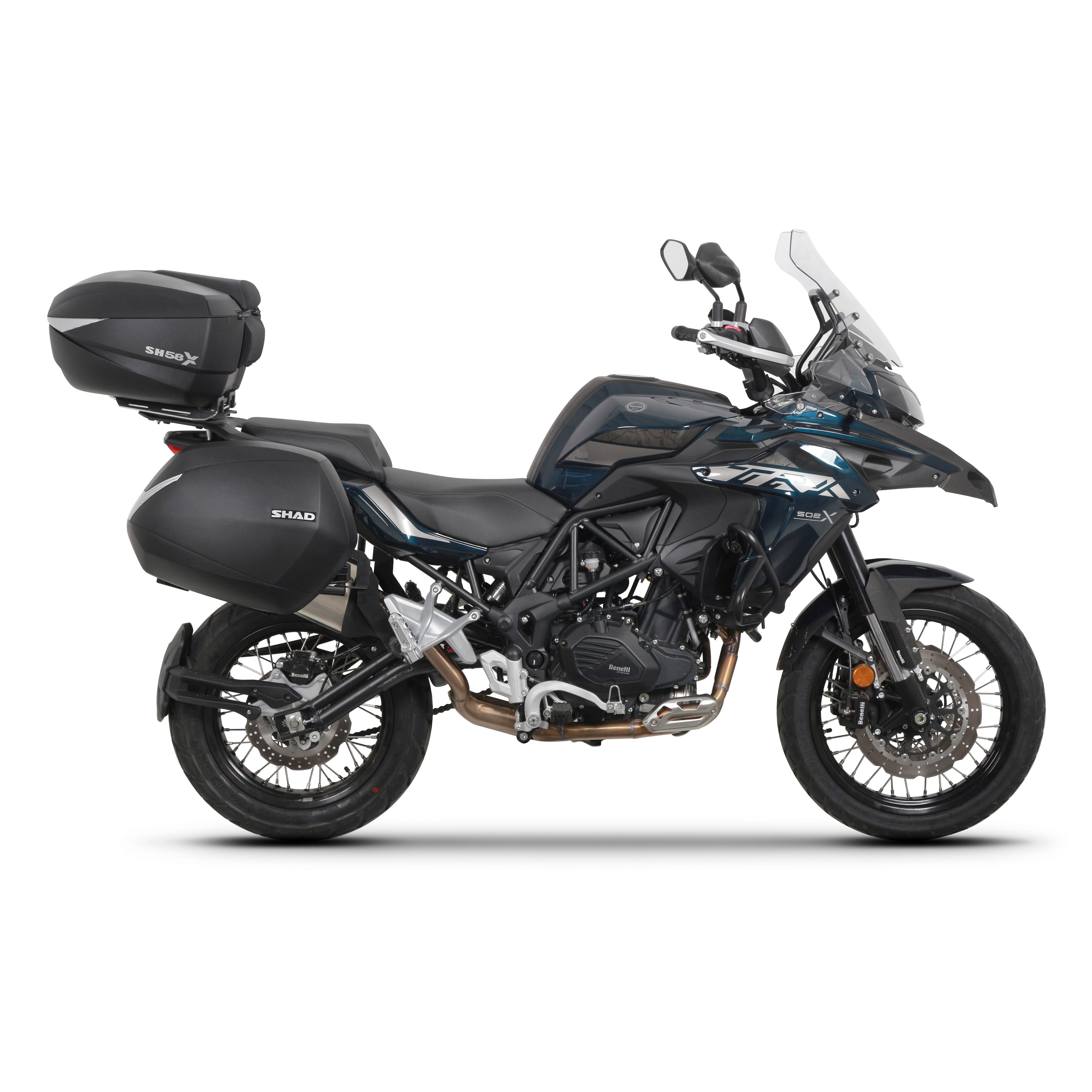 Fixation pour Top Case Benelli Trk 502X/QJ Motor Srt 700 X TRAIL/RIEJU Xplora 557/707 - LE PRATIQUE DU MOTARD