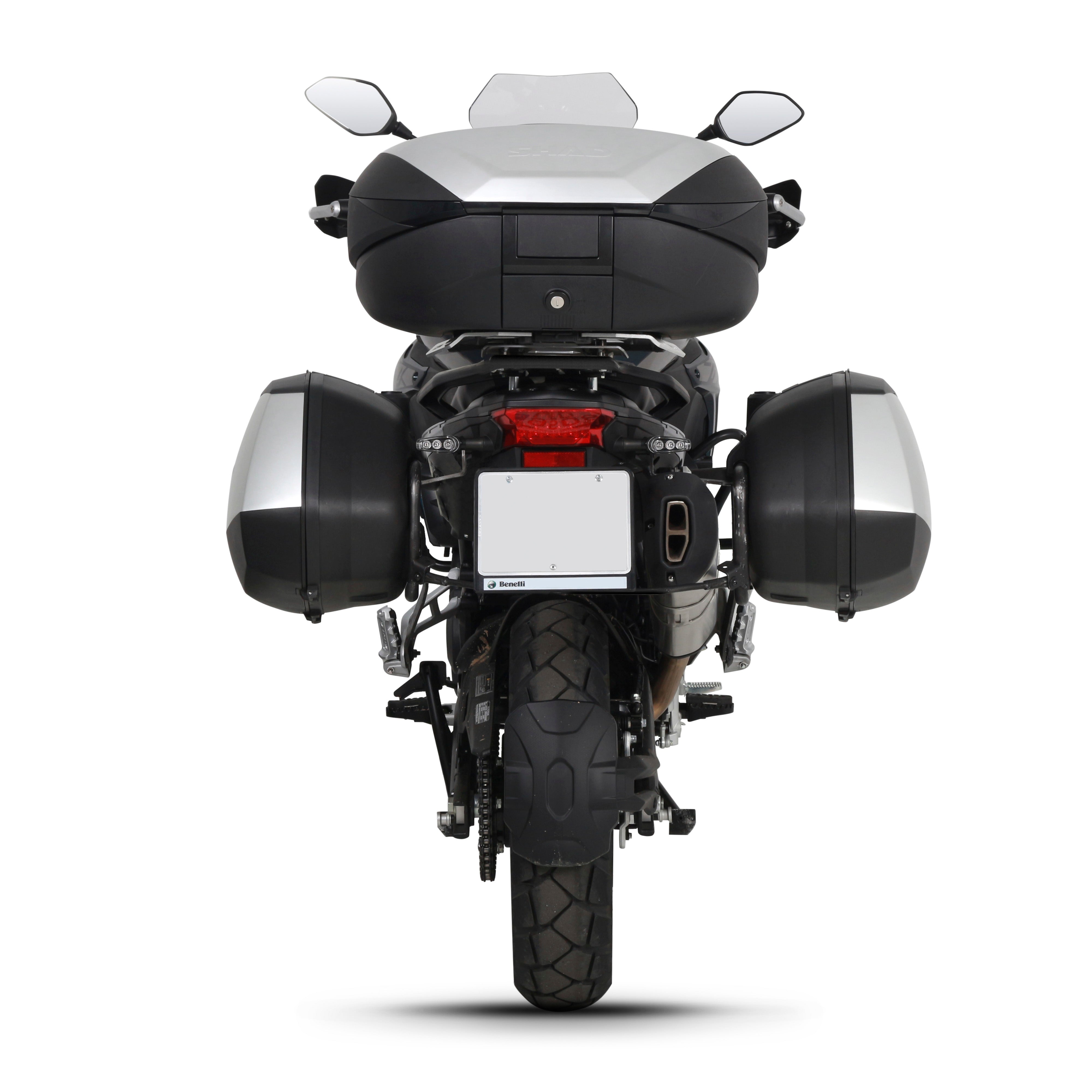 Fixation pour Top Case Benelli Trk 502X/QJ Motor Srt 700 X TRAIL/RIEJU Xplora 557/707 - LE PRATIQUE DU MOTARD