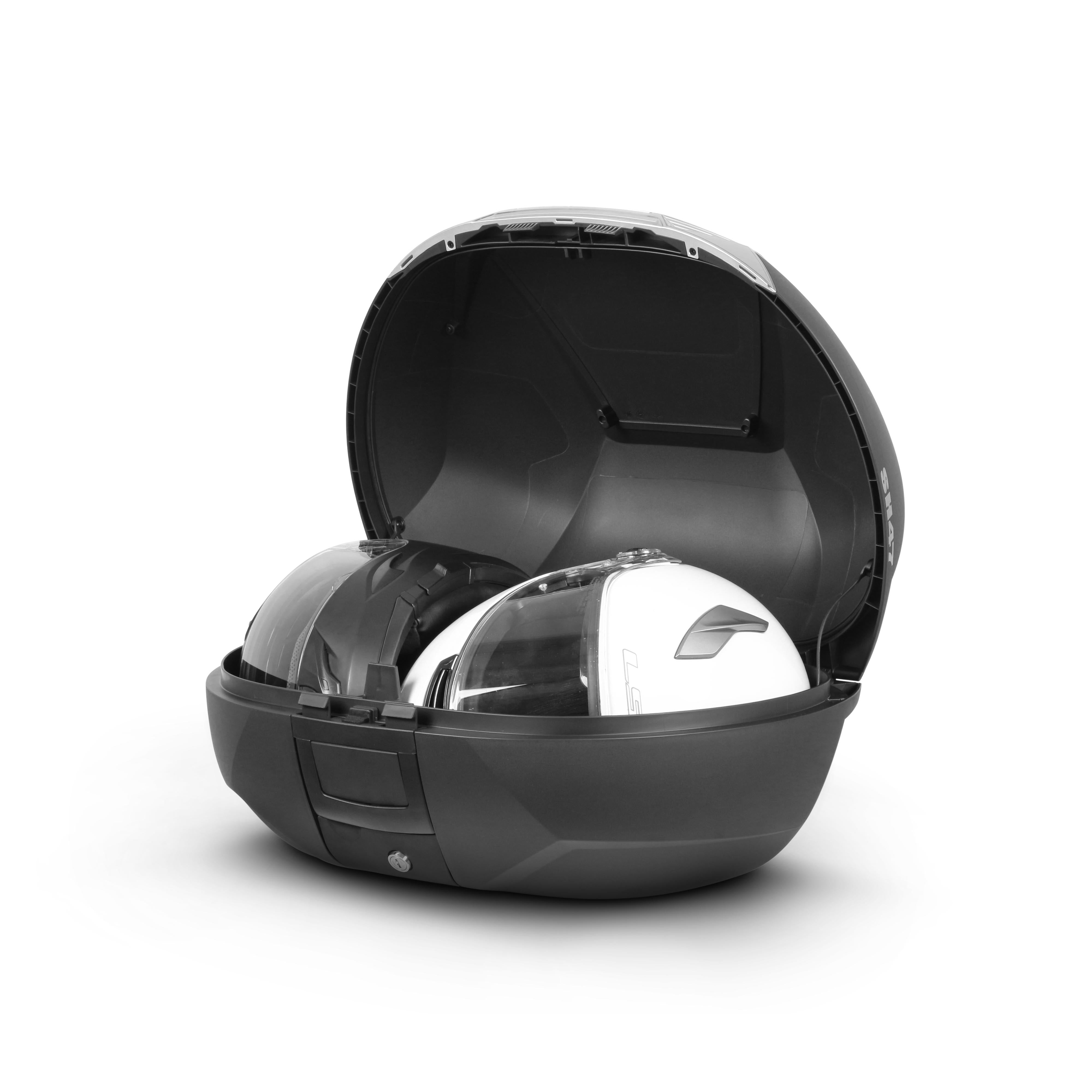 Top Case SHAD SH47 Réflecteur Rouge — Top Case Moto 47L Sécurité - LE PRATIQUE DU MOTARD