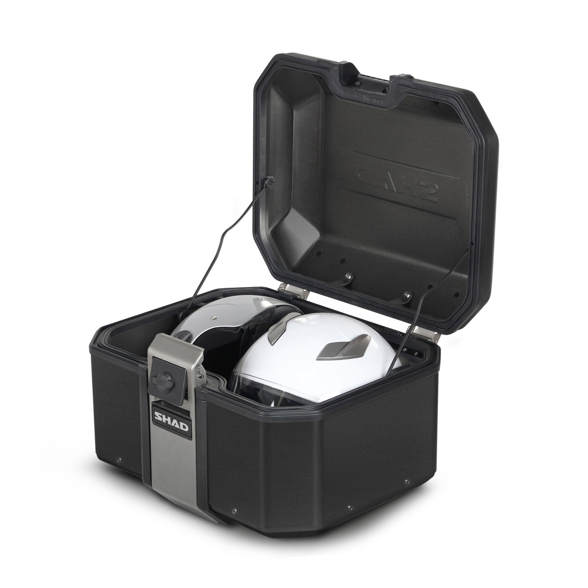 Top Case SHAD TR48 Terra Black Edition — Top Case Adventure Alu 48L Noir Mat - LE PRATIQUE DU MOTARD