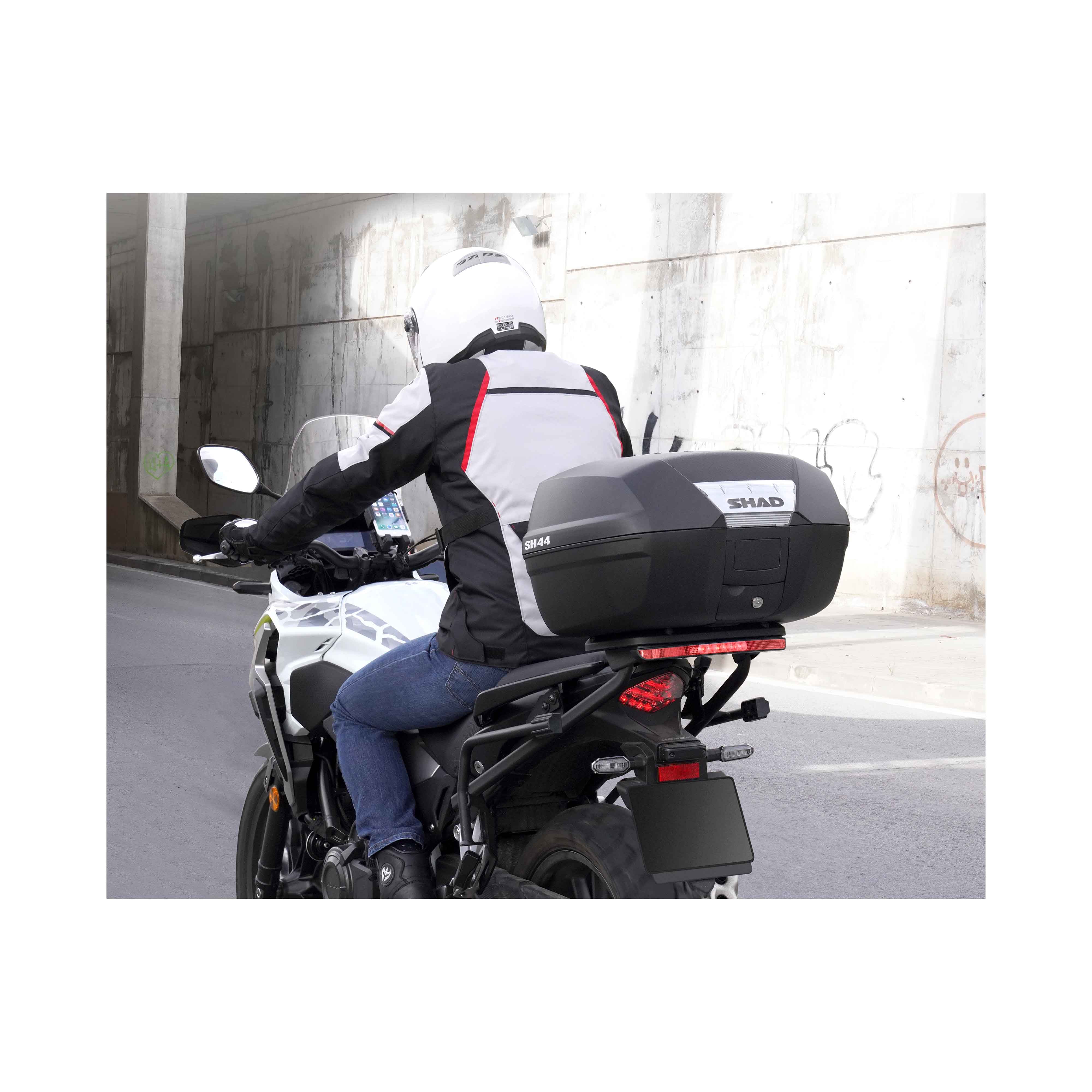 Top Case SHAD SH44 — Top Case Moto 44L Grand Tourisme - LE PRATIQUE DU MOTARD