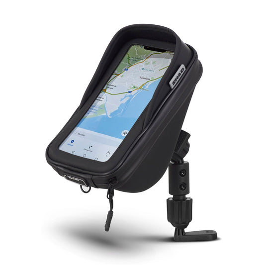 SUPPORT SMARTPHONE SG76 AVEC POCHE, 180 x 90 mm - RÉTROVISEUR - SHAD | Le Pratique du Motard