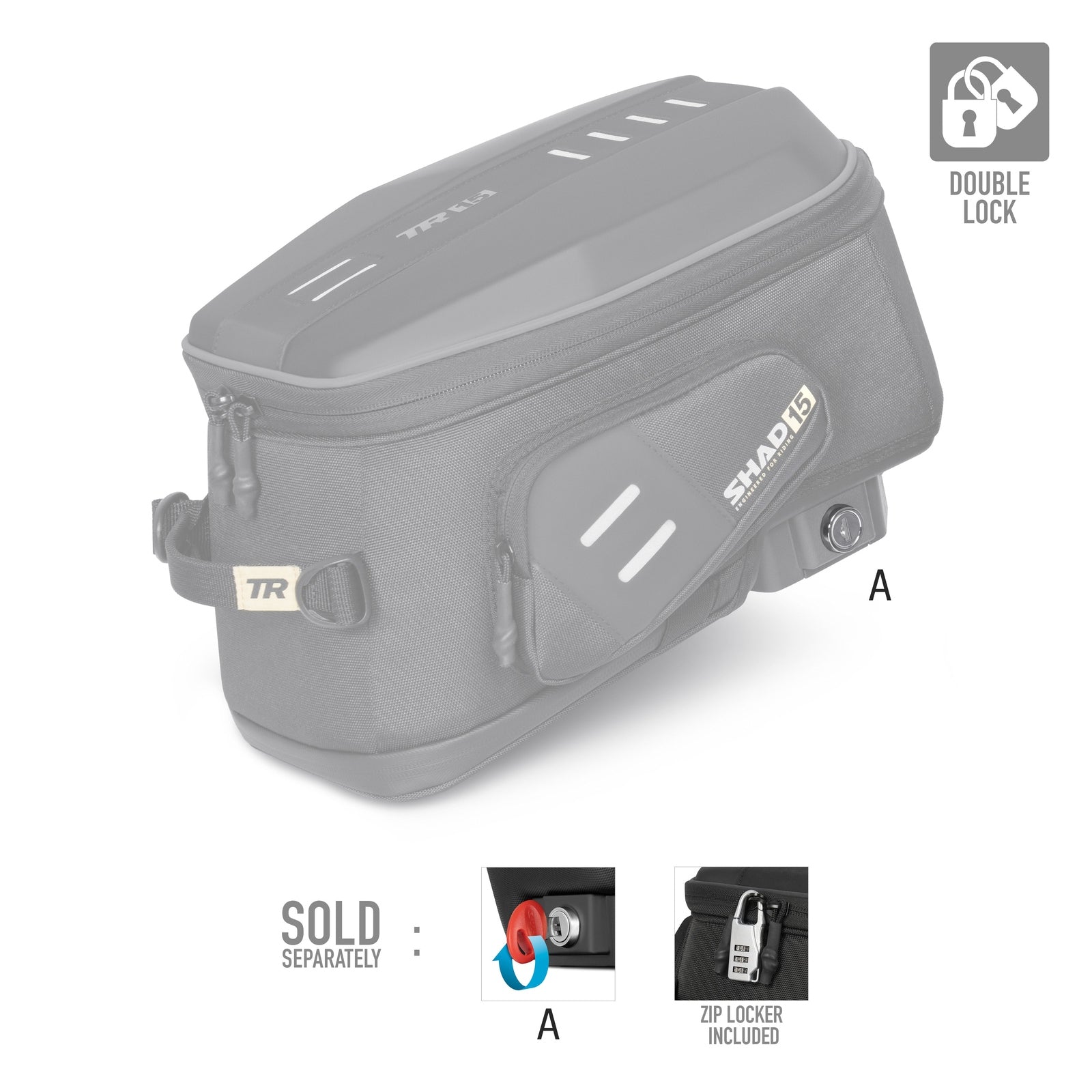 Sacoche Réservoir SHAD Terra TR15C — Sacoche Adventure 15L - LE PRATIQUE DU MOTARD