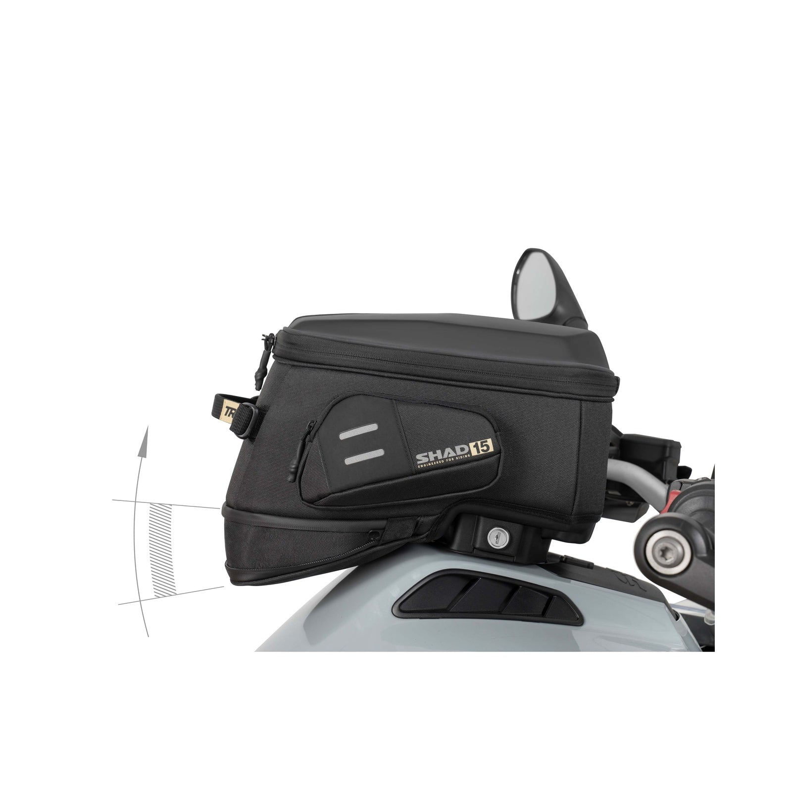 Sacoche Réservoir SHAD Terra TR15CL — Sacoche Adventure 15L Click - LE PRATIQUE DU MOTARD