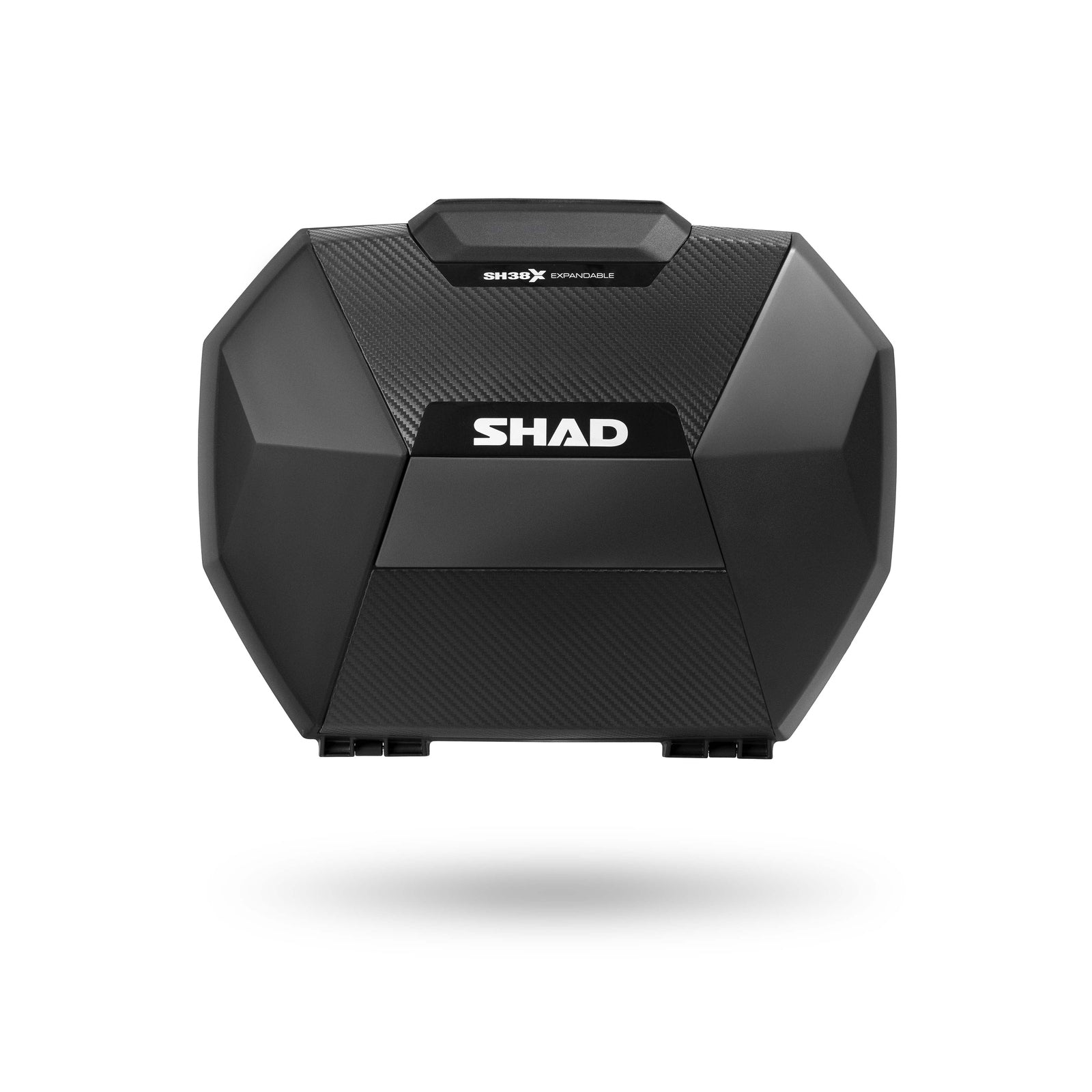 Valises Latérales SHAD SH38X Carbon — Set Extensibles 2×38L→45L Carbone - LE PRATIQUE DU MOTARD