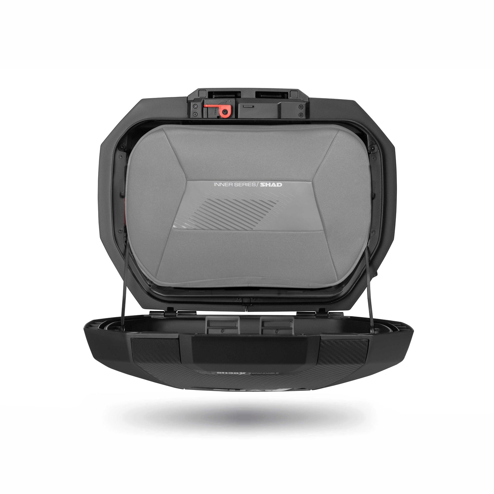 Valises Latérales SHAD SH38X Carbon — Set Extensibles 2×38L→45L Carbone - LE PRATIQUE DU MOTARD