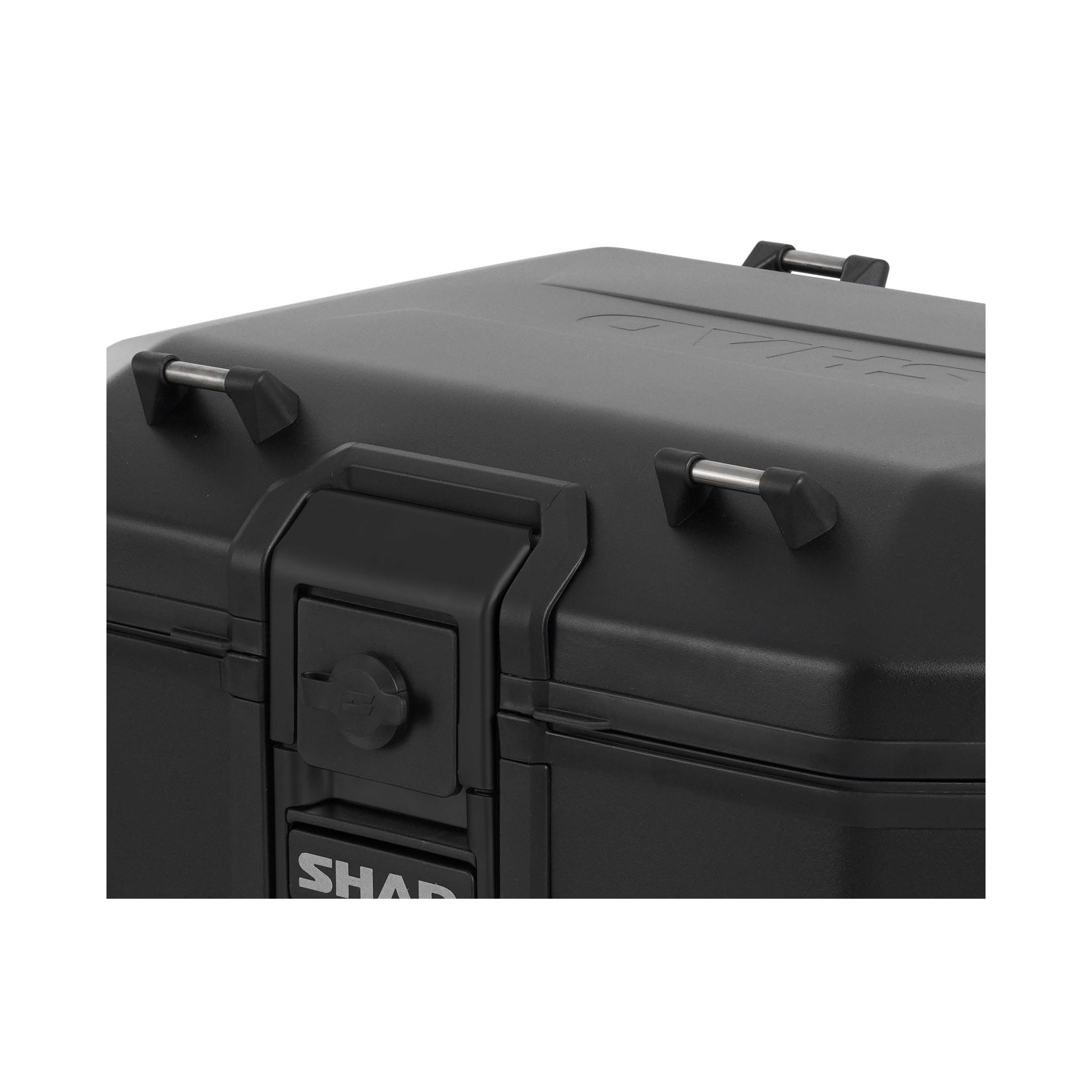 Top Case SHAD TR55 Terra Pure Black — Top Case Adventure 55L All Black - LE PRATIQUE DU MOTARD