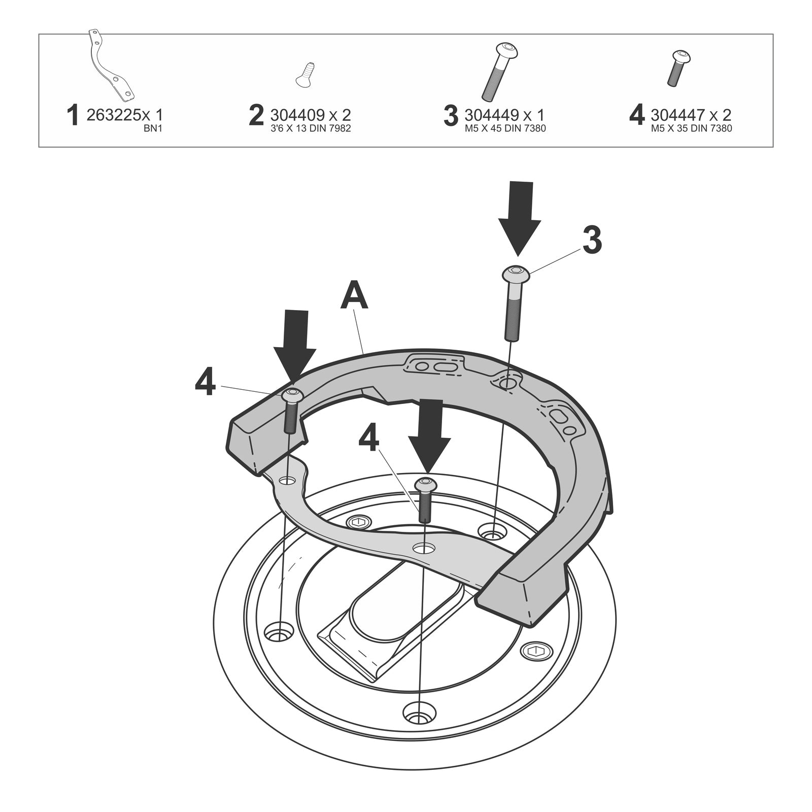 Fixation de Sacoche de Réservoir Click System Benelli / Keeway / Qj Motor / Rieju - LE PRATIQUE DU MOTARD