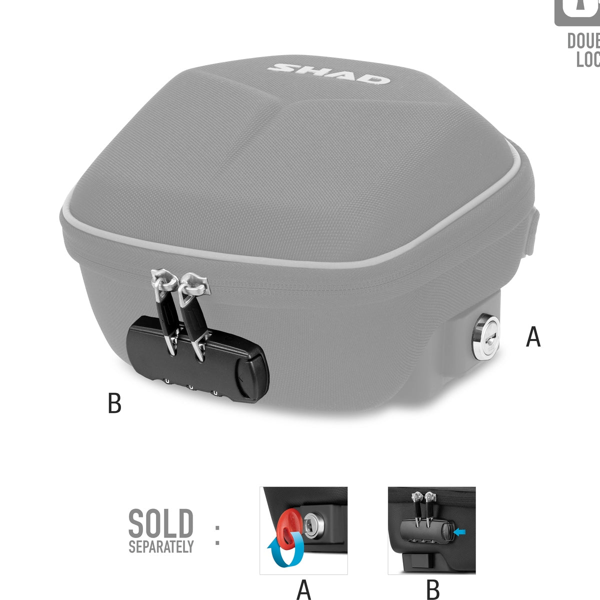 Sacoche de Réservoir SHAD E02C — Sacoche Moto Click System 2L - LE PRATIQUE DU MOTARD