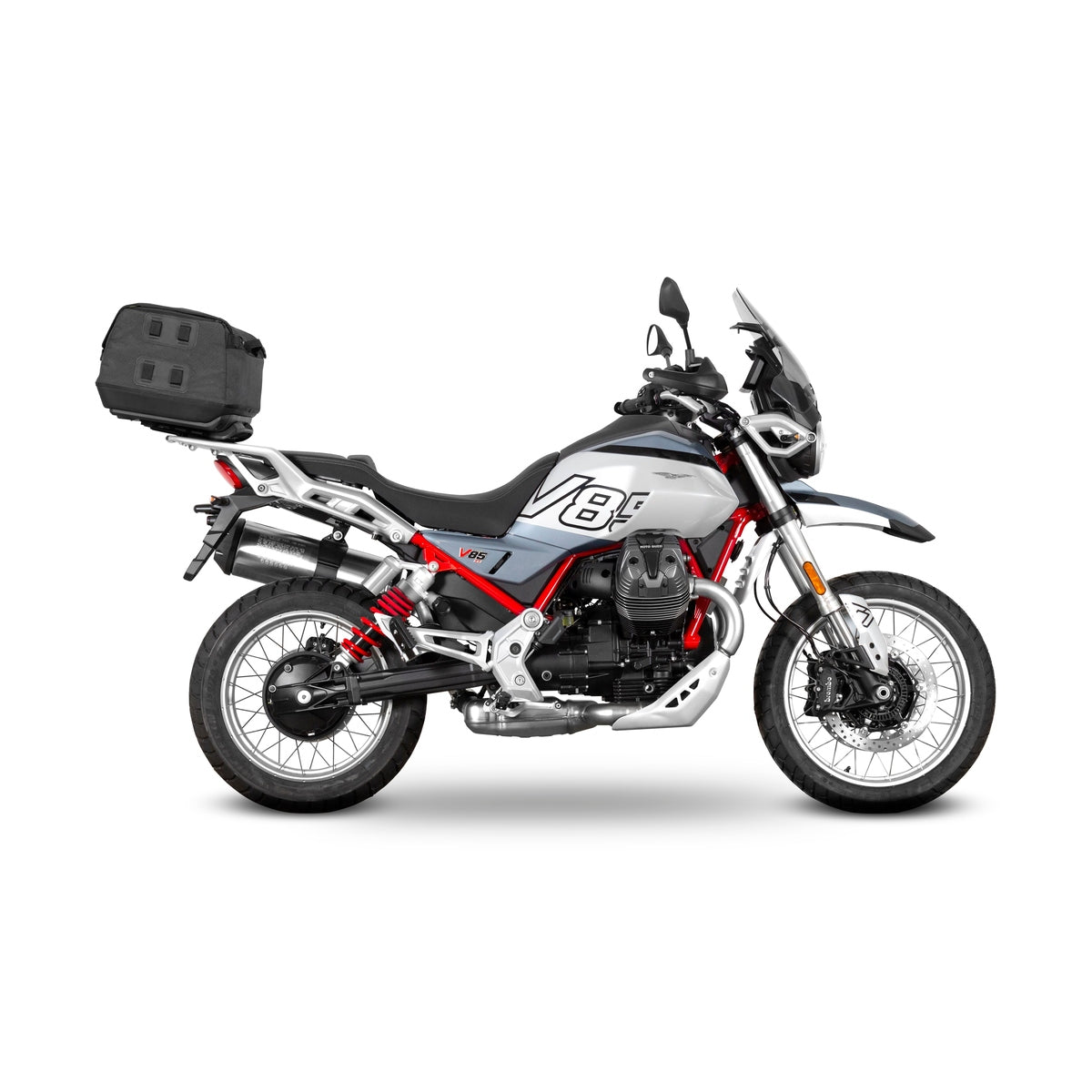Fixation pour Top Case Moto Guzzi V85 Tt / V85 Tt Travel - LE PRATIQUE DU MOTARD