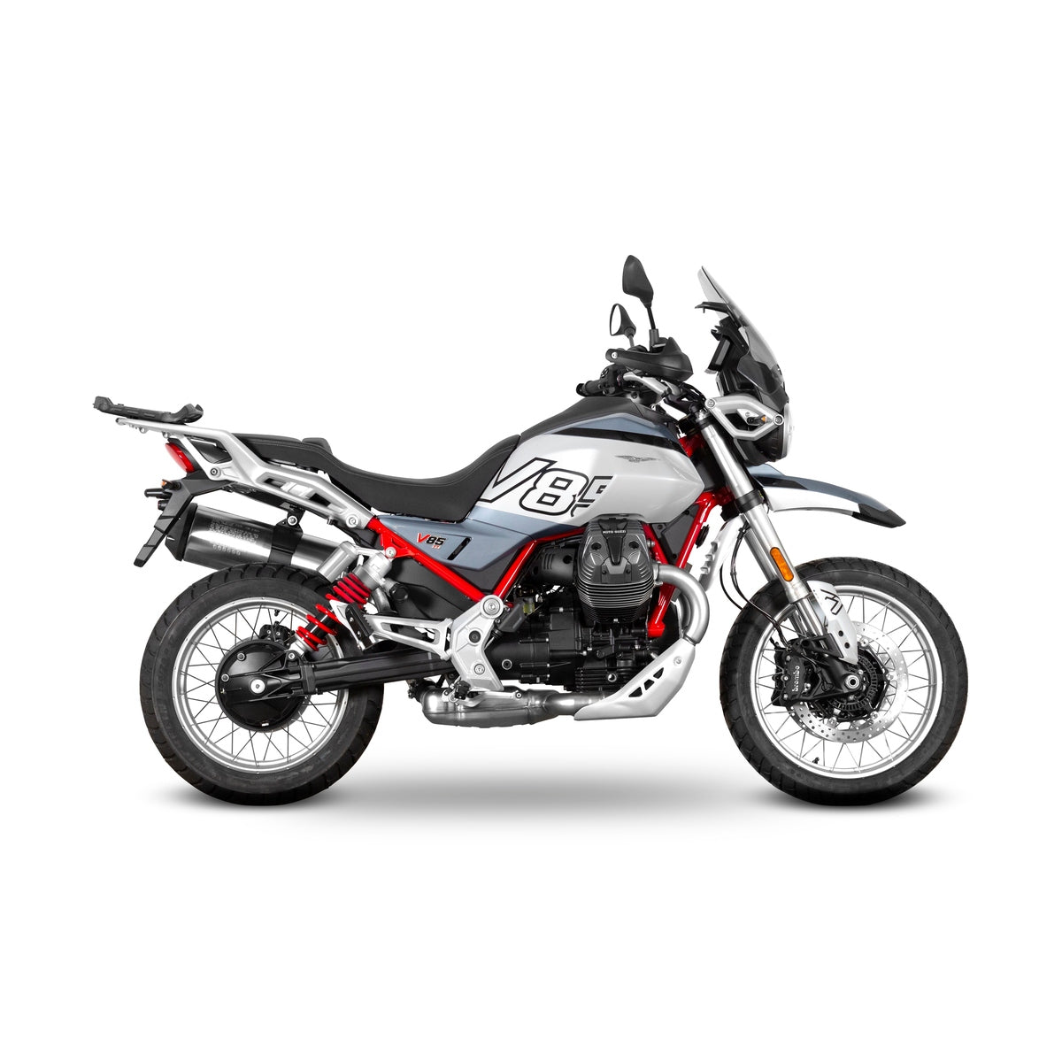 Fixation pour Top Case Moto Guzzi V85 Tt / V85 Tt Travel - LE PRATIQUE DU MOTARD