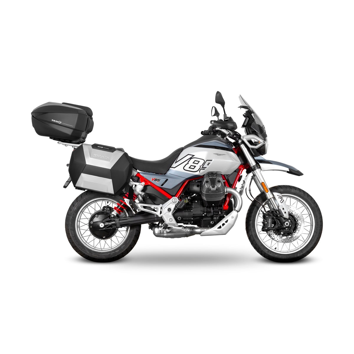 Fixation pour Top Case Moto Guzzi V85 Tt / V85 Tt Travel - LE PRATIQUE DU MOTARD