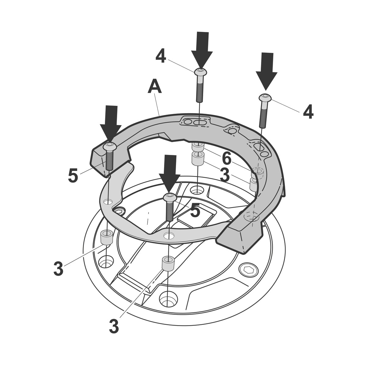 Fixation de Sacoche de Réservoir Click System BMW R1300GS/RT - LE PRATIQUE DU MOTARD