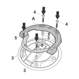 Fixation de Sacoche de Réservoir Click System BMW R1300GS/RT - LE PRATIQUE DU MOTARD