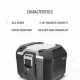 Top Case SHAD TR41 Terra Aluminium — Top Case Adventure Alu Poli 41L - LE PRATIQUE DU MOTARD