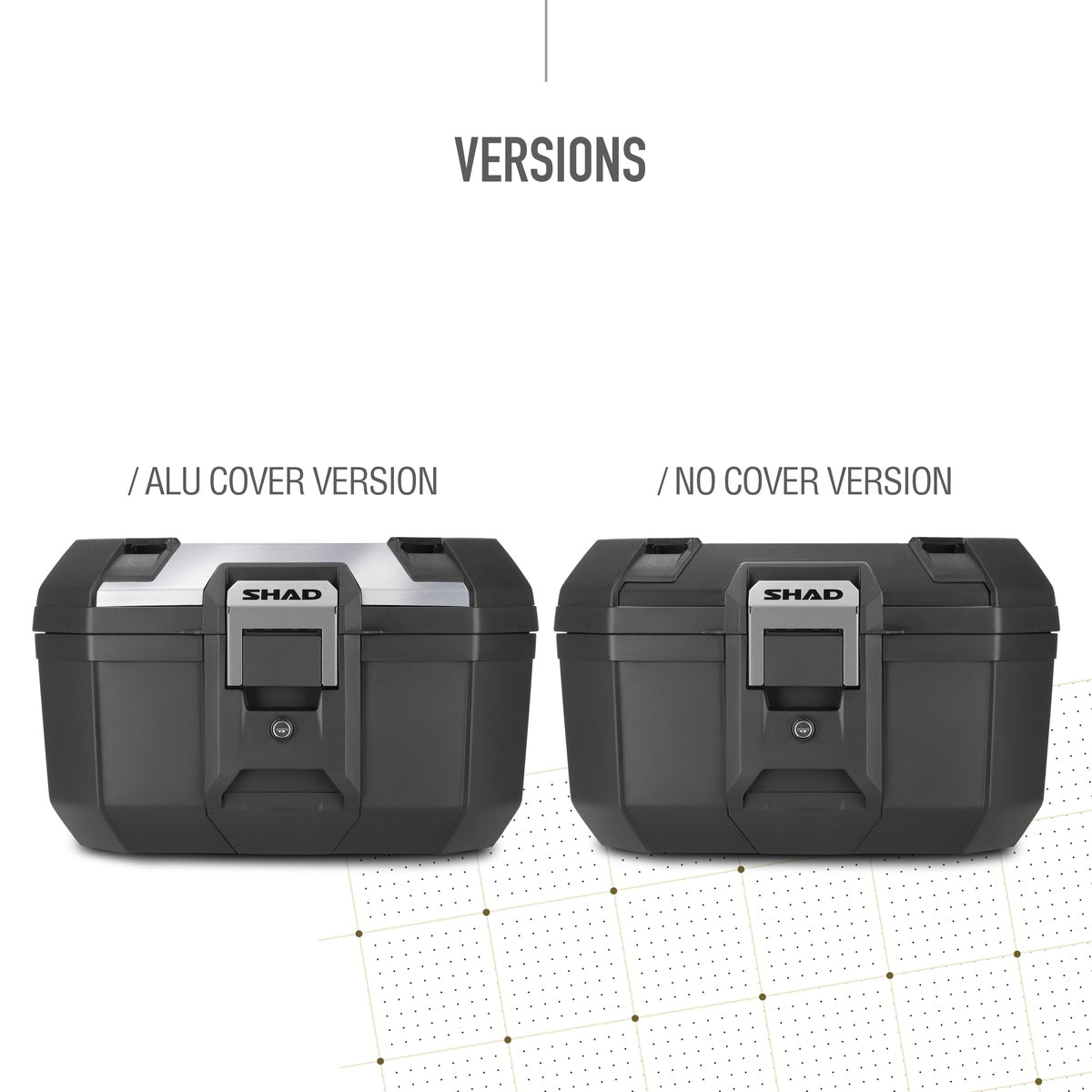Top Case SHAD TR46 Terra Aluminium — Top Case Adventure Alu Poli 46L - LE PRATIQUE DU MOTARD