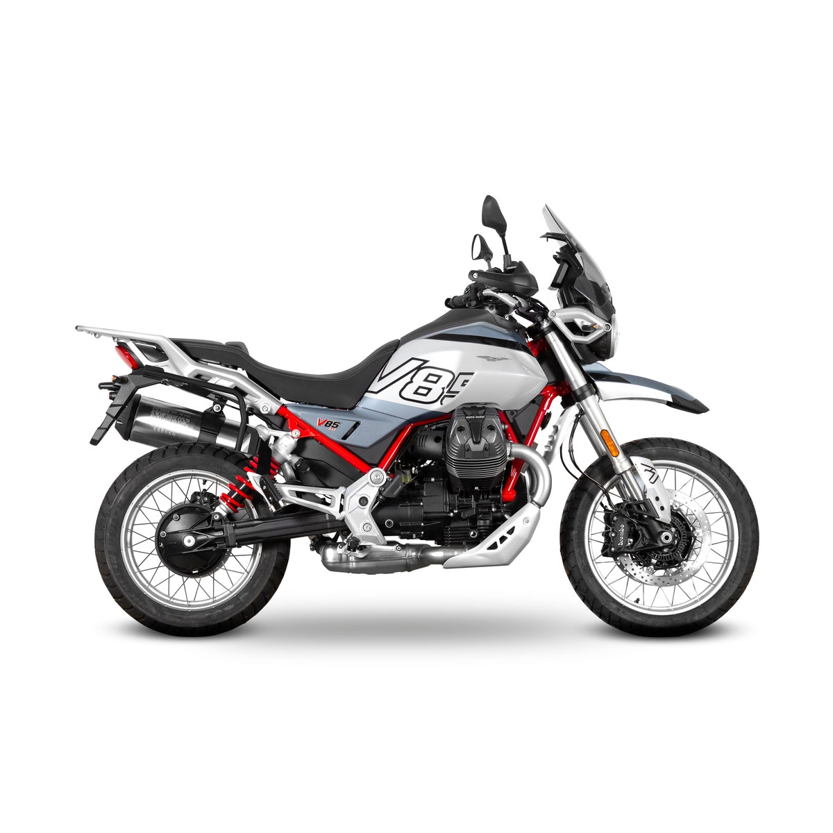 3P System Fixation Latérale Moto Guzzi V85 TT/ V85 Tt Travel - LE PRATIQUE DU MOTARD