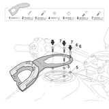 Fixation de Sacoche de Réservoir Click System Moto Guzzi V85 Tt - LE PRATIQUE DU MOTARD