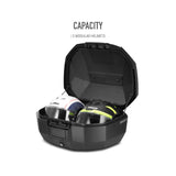Top Case SHAD SH51 Aluminium — Top Case Moto 51L Grand Volume Alu - LE PRATIQUE DU MOTARD