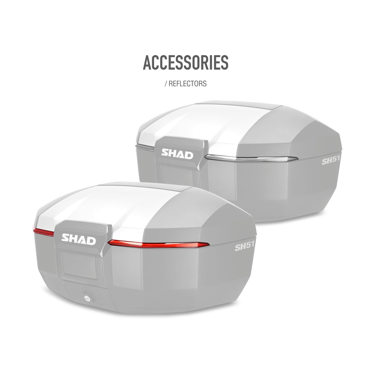 Top Case SHAD SH51 Aluminium — Top Case Moto 51L Grand Volume Alu - LE PRATIQUE DU MOTARD