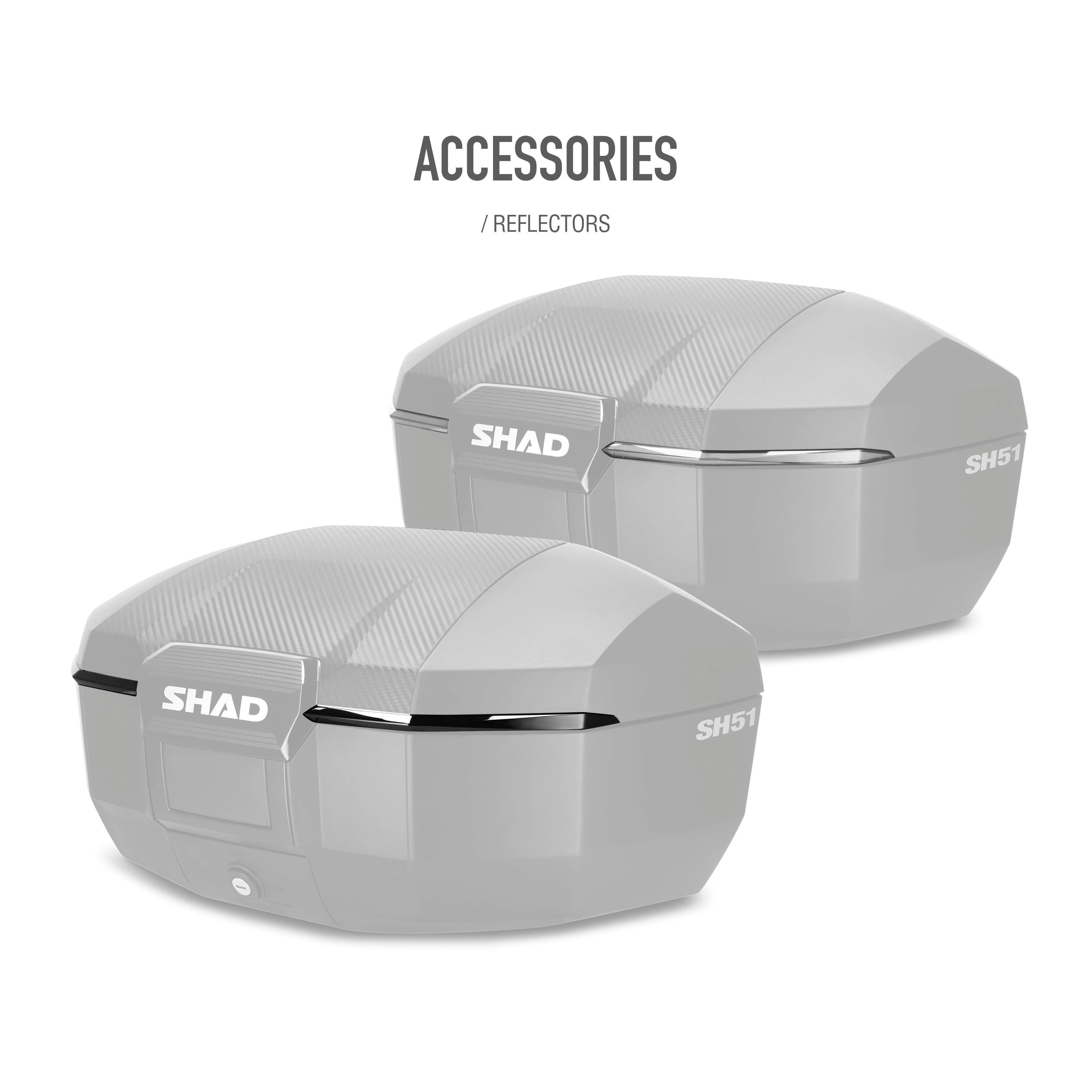 Top Case SHAD SH51 Carbon — Top Case Moto 51L Grand Volume Carbone - LE PRATIQUE DU MOTARD
