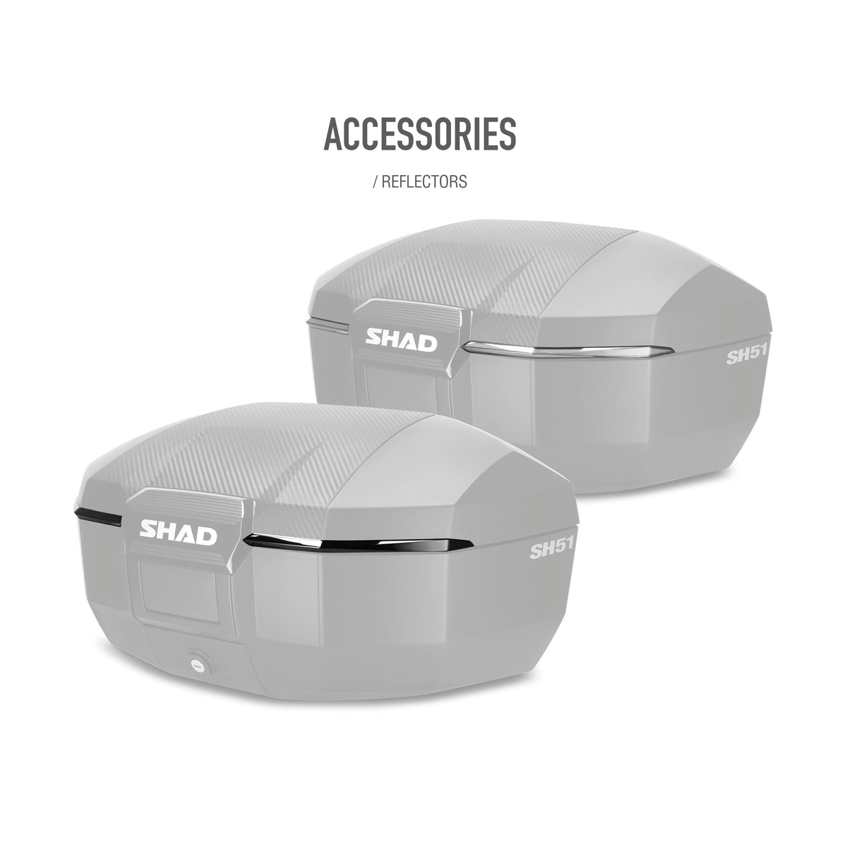 Top Case SHAD SH51 Carbon — Top Case Moto 51L Grand Volume Carbone - LE PRATIQUE DU MOTARD