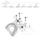 Fixation de Sacoche de Réservoir Click System Cf Moto 450MT / 700MT - LE PRATIQUE DU MOTARD