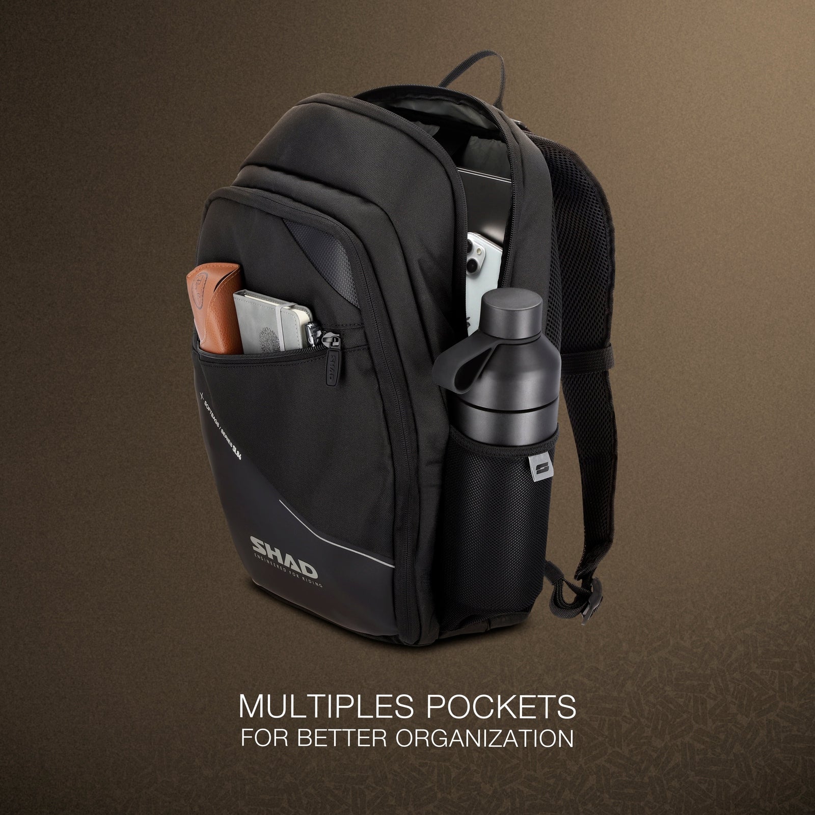 Sac à Dos Moto SHAD SL86 — Sac à Dos 20L Moto - LE PRATIQUE DU MOTARD
