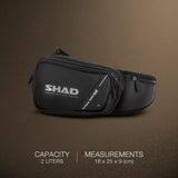 Sac Banane Moto SHAD SL03 — Sacoche Ceinture Moto 3L - LE PRATIQUE DU MOTARD