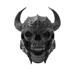 Bague motard en acier - DĂ©mon tĂȘte de mort - Le Pratique du Motard