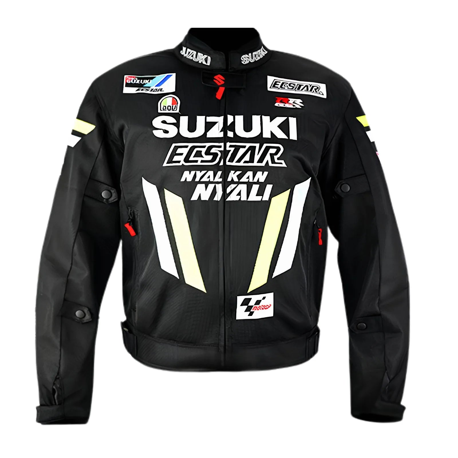 Blouson Moto Été | Suzuki Racing Team Noir – Édition MotoGP - LE PRATIQUE DU MOTARD