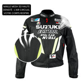 Blouson Moto Été | Suzuki Racing Team Noir - LE PRATIQUE DU MOTARD