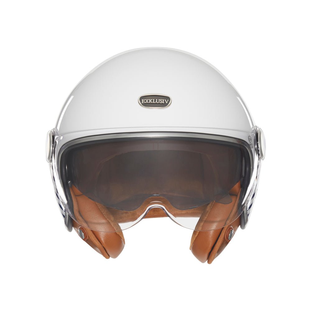 Casque Jet Smart II Marina Blanc/Bleu — EXKLUSIV - LE PRATIQUE DU MOTARD