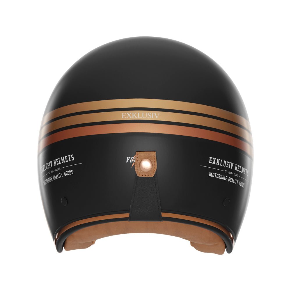 Casque Jet Volt Liner Noir Mat/Or — EXKLUSIV - LE PRATIQUE DU MOTARD