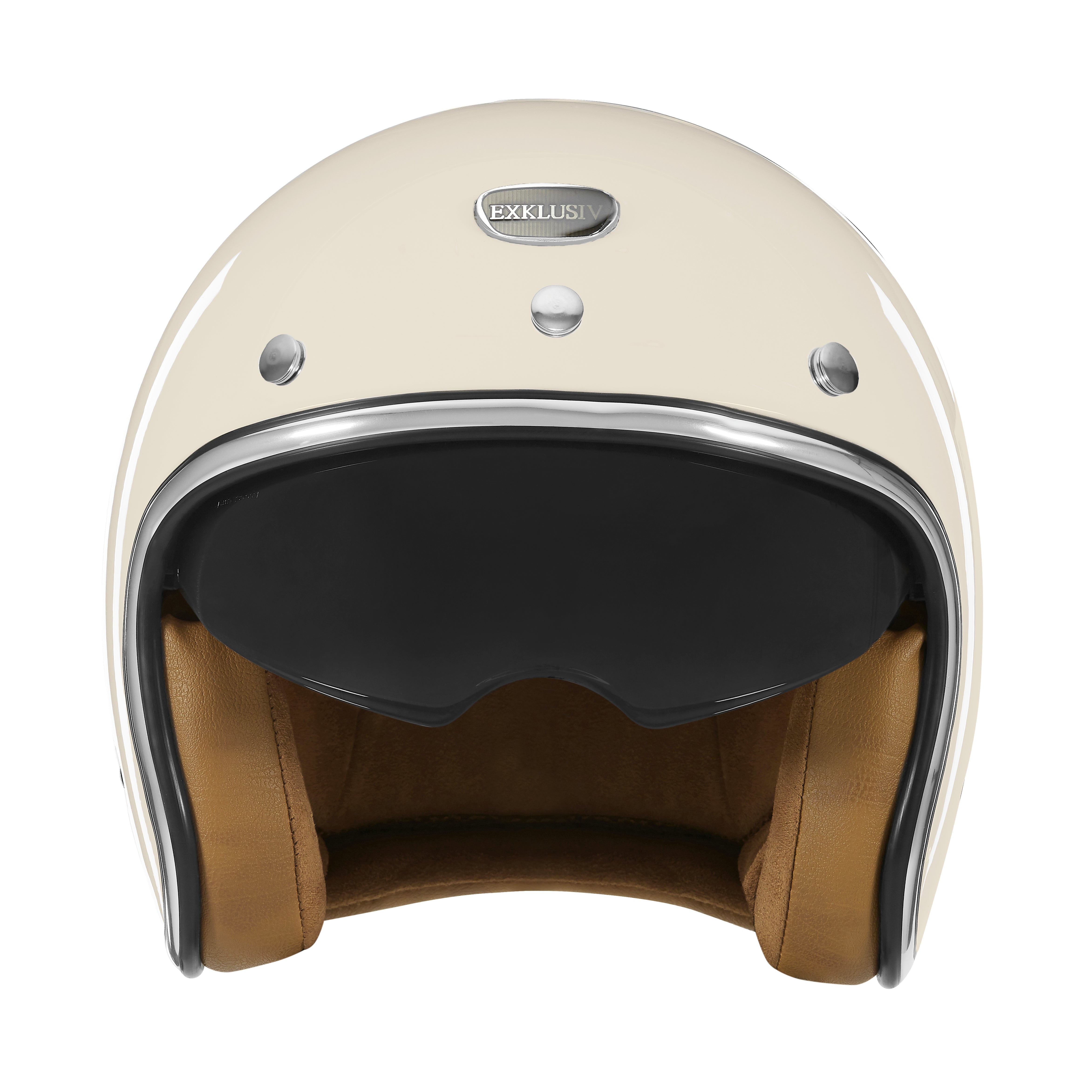 Casque Jet Volt Crème — EXKLUSIV - LE PRATIQUE DU MOTARD
