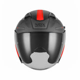 Casque Moto Jet N130 Ekto Noir Mat Rouge | NOX - LE PRATIQUE DU MOTARD