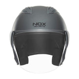 Casque Moto Jet N 220S Titanium Mat | NOX - LE PRATIQUE DU MOTARD