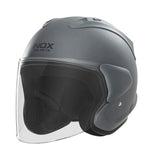 Casque Moto Jet N 220S Titanium Mat | NOX - LE PRATIQUE DU MOTARD