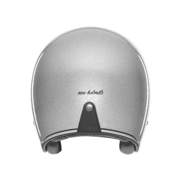 Casque Moto Jet N243 Pailleté Argent | NOX - LE PRATIQUE DU MOTARD