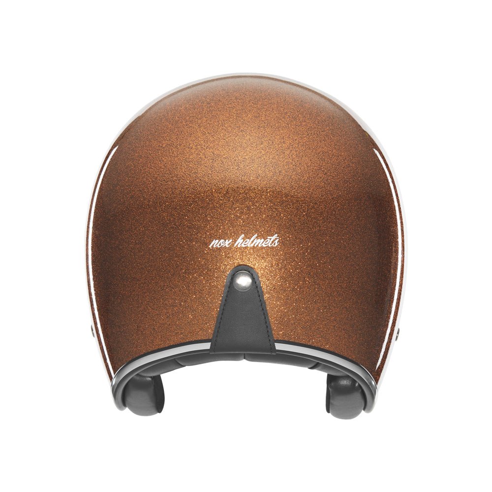Casque Moto Jet N243 Pailleté Cuivre | NOX - LE PRATIQUE DU MOTARD