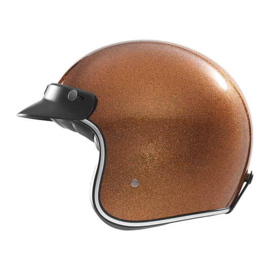 Casque Moto Jet N243 Pailleté Cuivre | NOX - LE PRATIQUE DU MOTARD