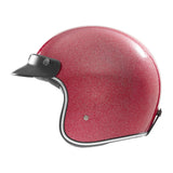 Casque Moto Jet N243 Pailleté Rose | NOX - LE PRATIQUE DU MOTARD