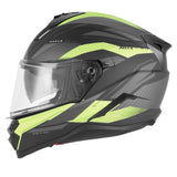 Casque Moto Intégral N304 - S Revo Noir Mat Jaune | NOX - LE PRATIQUE DU MOTARD