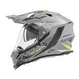 Casque Moto Cross N312 Track Gris Nardo Jaune Fluo | NOX - LE PRATIQUE DU MOTARD