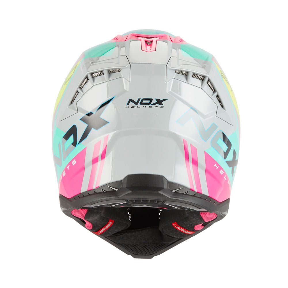 Casque Moto Cross N634 Storm Gris Nardo Rose | NOX - LE PRATIQUE DU MOTARD